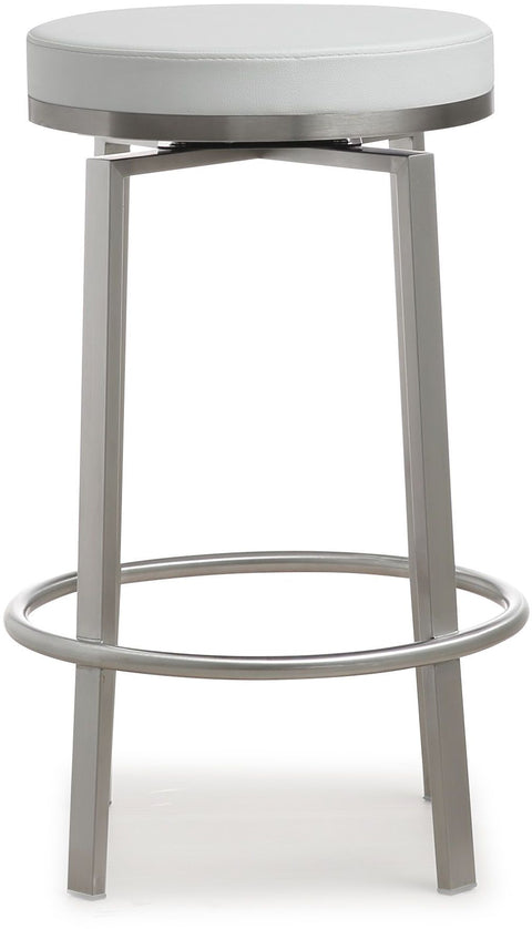 Kapri White Swivel Counter Stool - Set of 2
