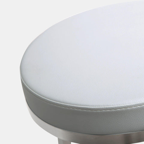 Kapri White Swivel Counter Stool - Set of 2