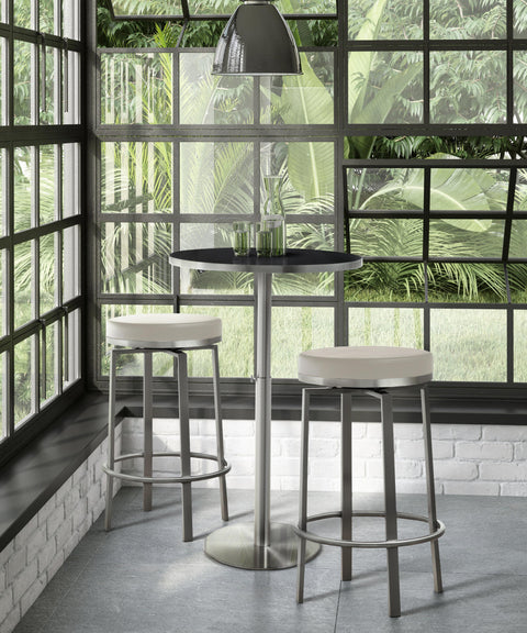 Kapri Light Grey Swivel Counter Stool - Set of 2