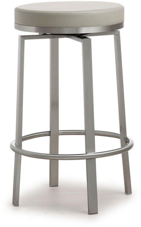 Kapri Light Grey Swivel Counter Stool - Set of 2