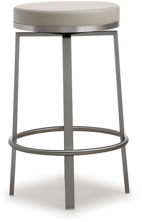 Kapri Light Grey Swivel Counter Stool - Set of 2