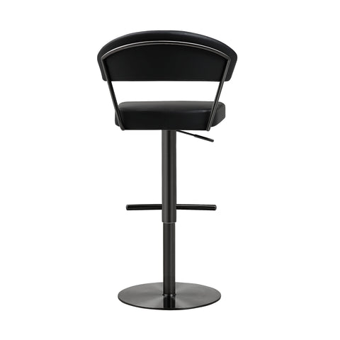 Helsinki Black on Black Steel Barstool