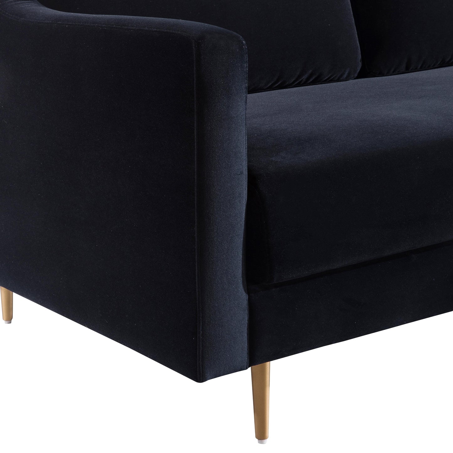 london black velvet sofa