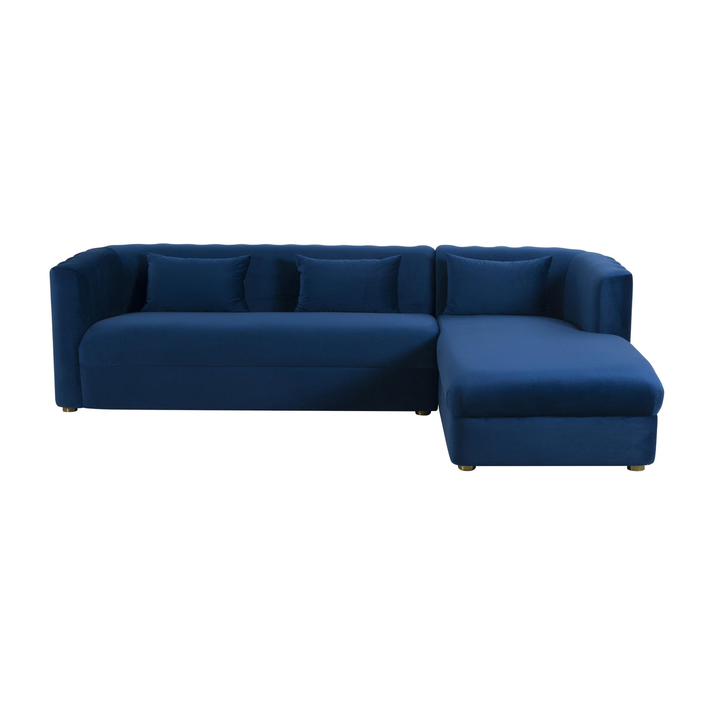 moonrise navy velvet sectional - raf