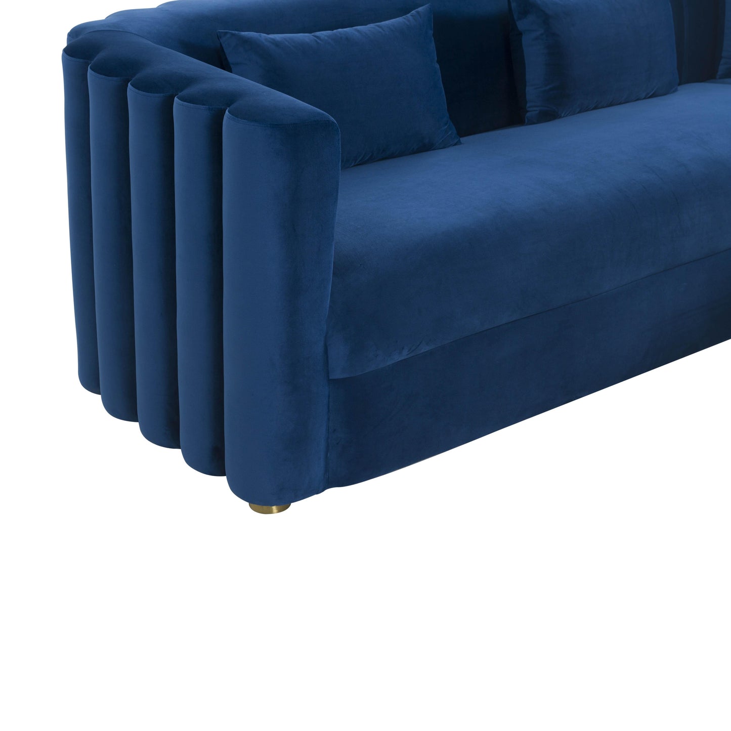 moonrise navy velvet sectional - raf