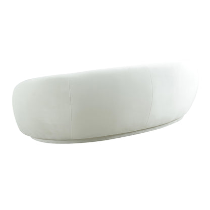 Tischa Cream Velvet Sofa