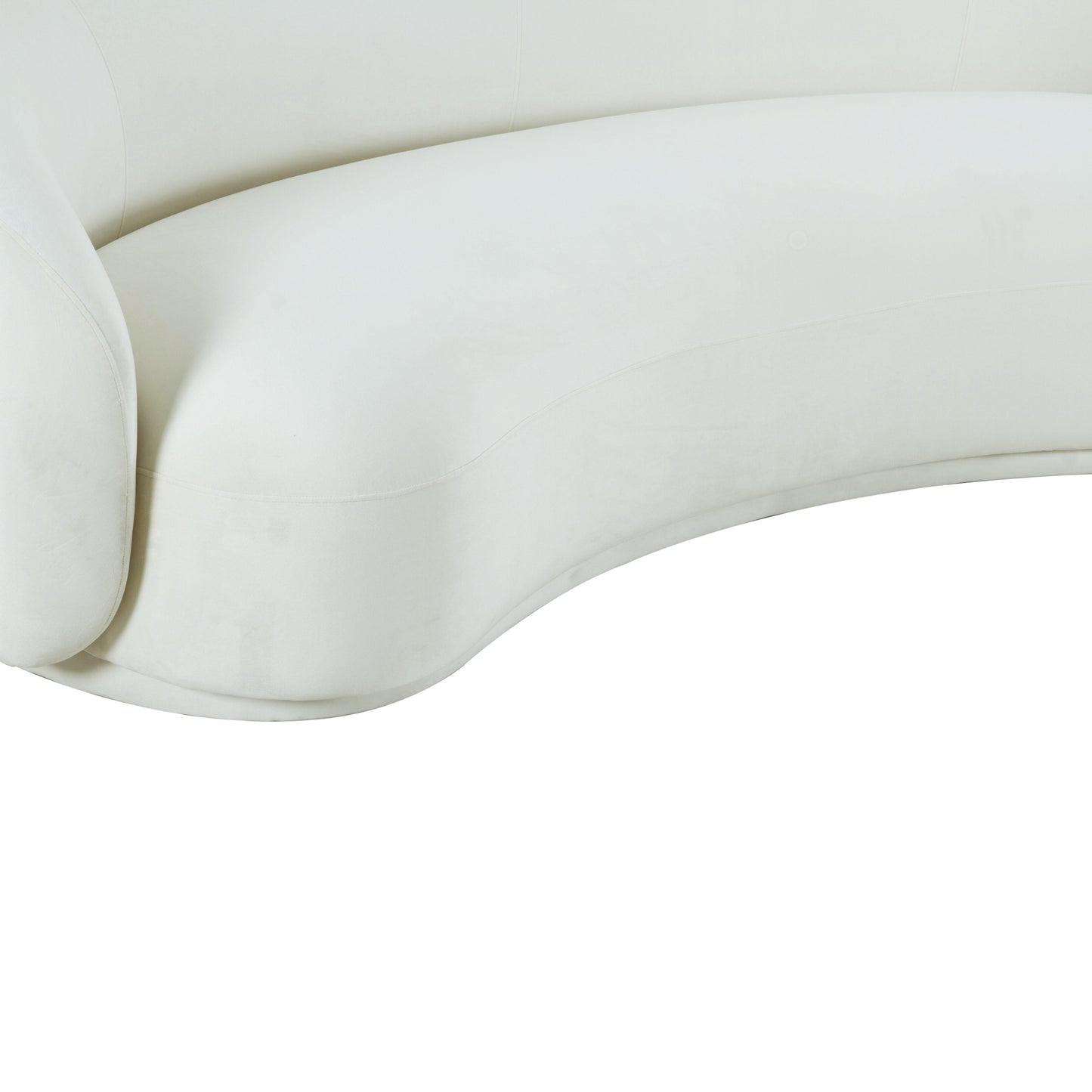 tischa cream velvet sofa