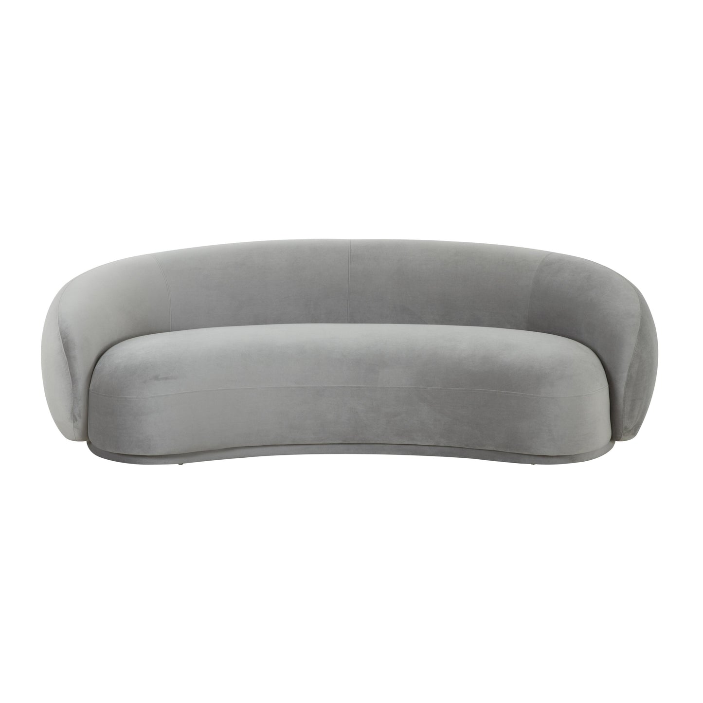 tischa light grey velvet sofa