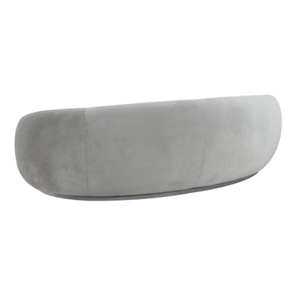 Tischa Light Grey Velvet Sofa