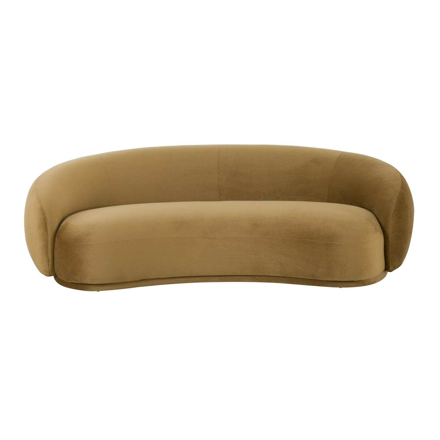 tischa cognac velvet sofa