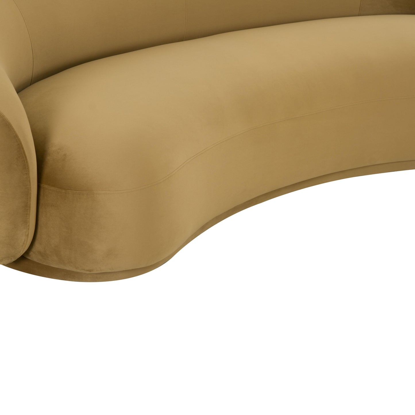 tischa cognac velvet sofa