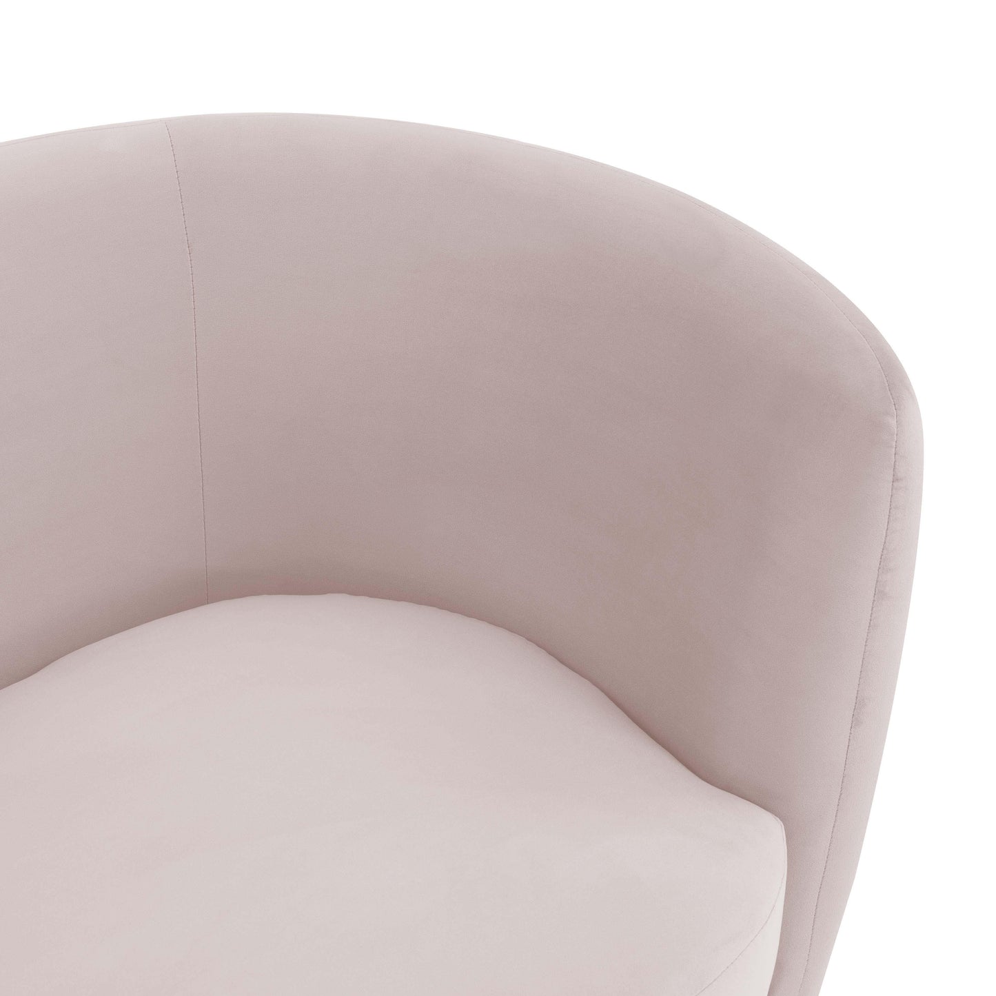 globe blush velvet loveseat