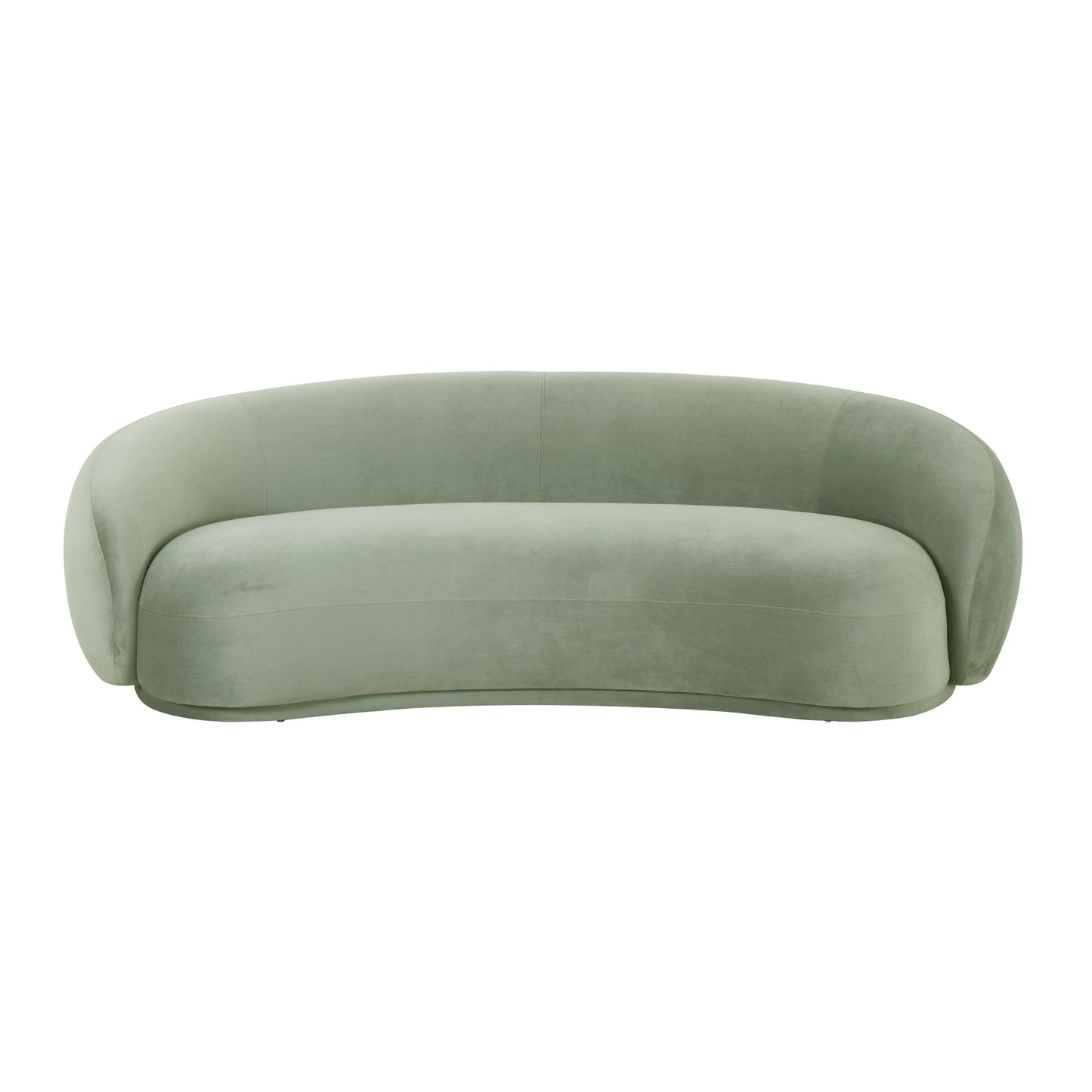 tischa moss green velvet sofa