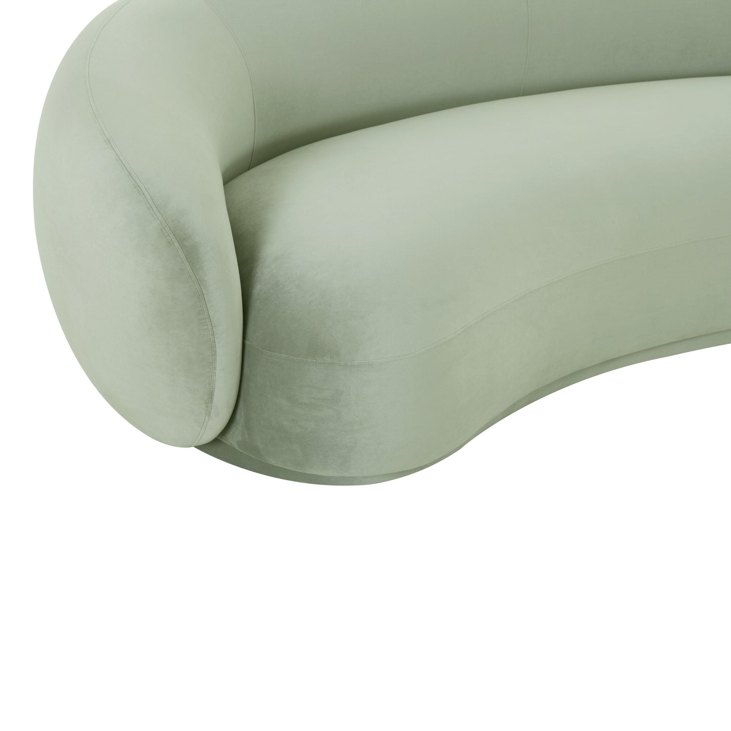 tischa moss green velvet sofa