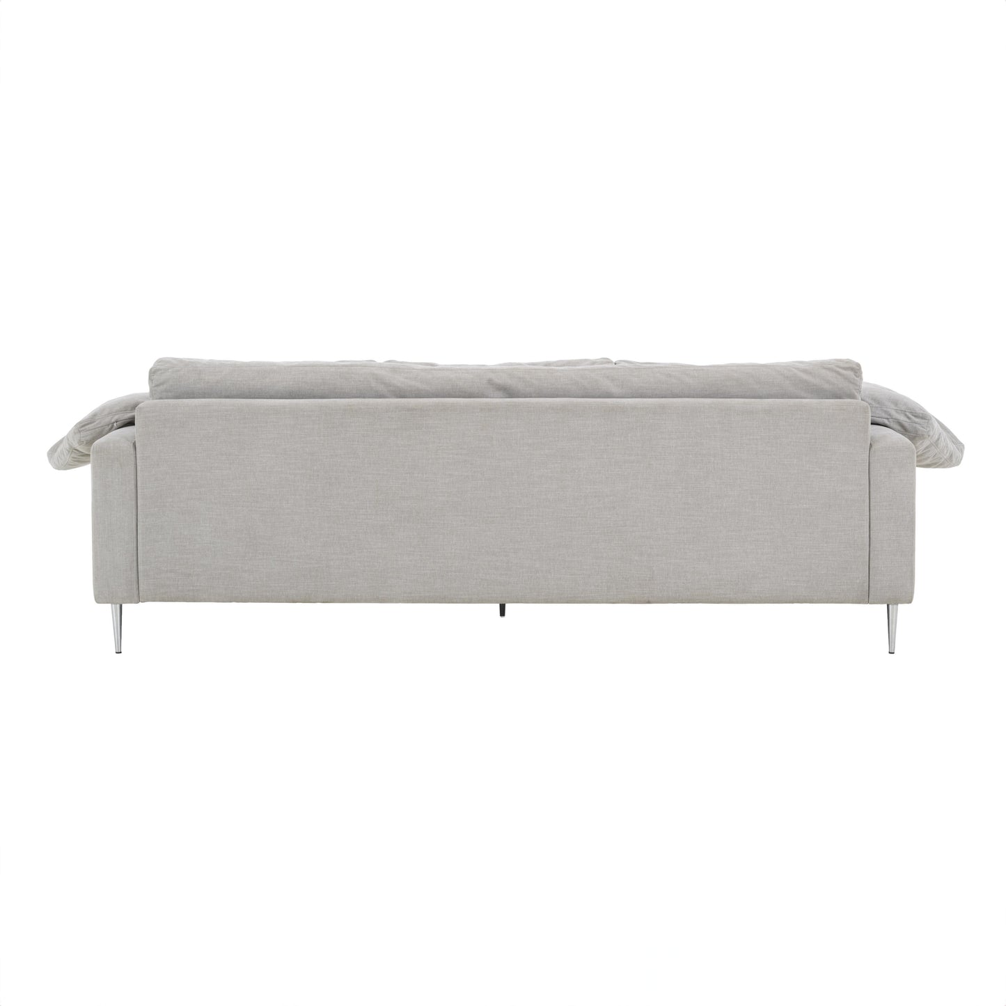 nolan light grey textured velvet lounge sofa