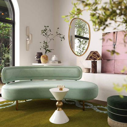 Kendall Mint Green Velvet Sofa