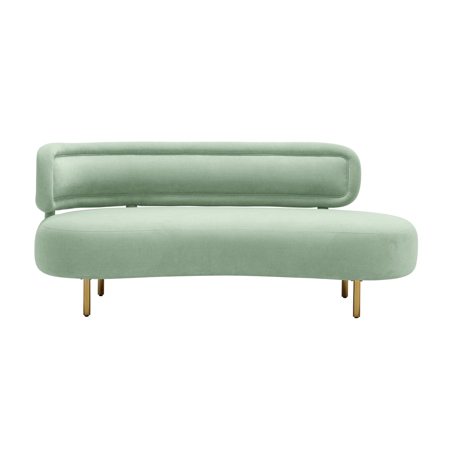 kendall mint green velvet sofa