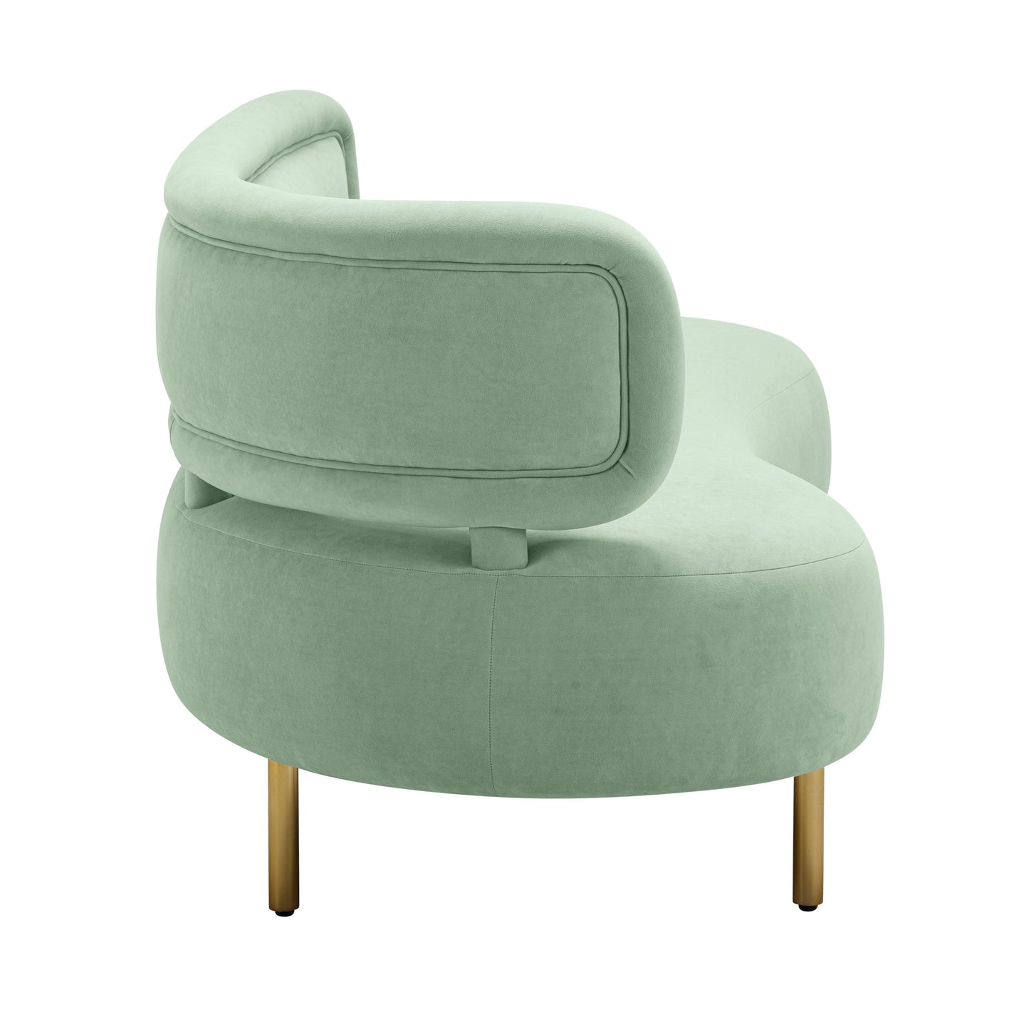 kendall mint green velvet sofa