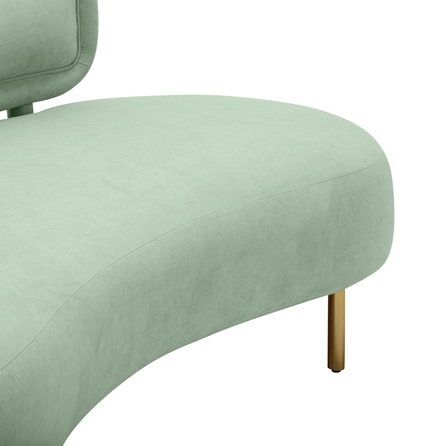 kendall mint green velvet sofa