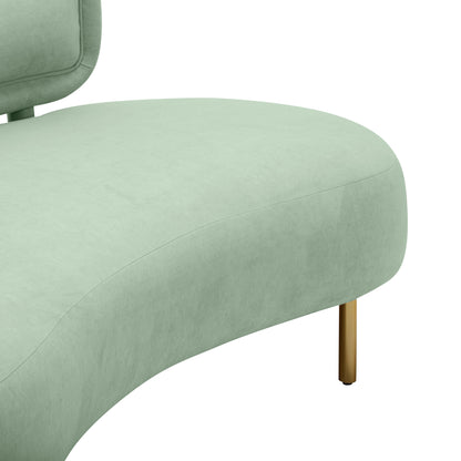 Kendall Mint Green Velvet Sofa