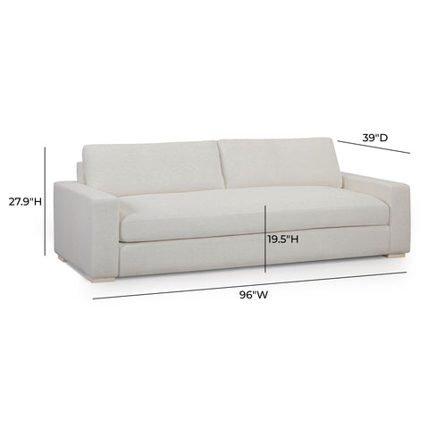 Valentina Beaumont 96" Upcycled Performance Chenille Sofa - image 7