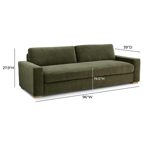 Valentina Beaumont 96" Upcycled Performance Chenille Sofa - image 8