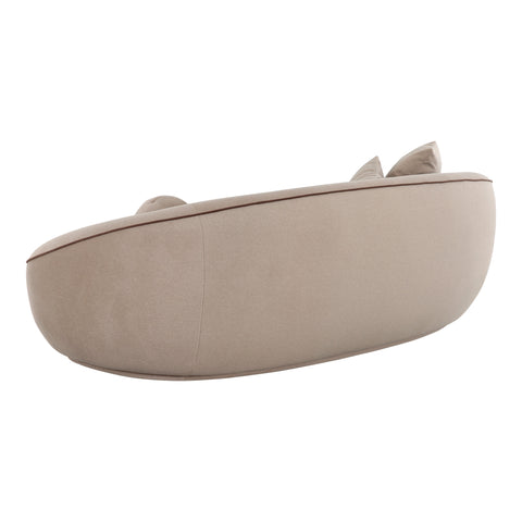 Amelie Marais 98.5" Taupe Performance Faux Mohair Sofa - image 4