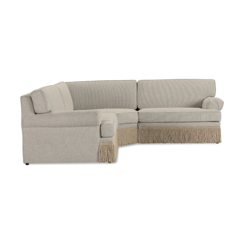 3-Piece Warm Grey Performance Boucle L-Sectional - image 3