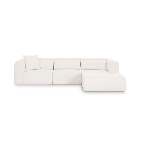 Juliette Valois 3-Piece Cream Performance Chenille Modular Sectional - image 1