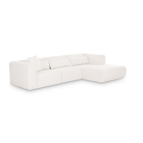 Juliette Valois 3-Piece Cream Performance Chenille Modular Sectional - image 3