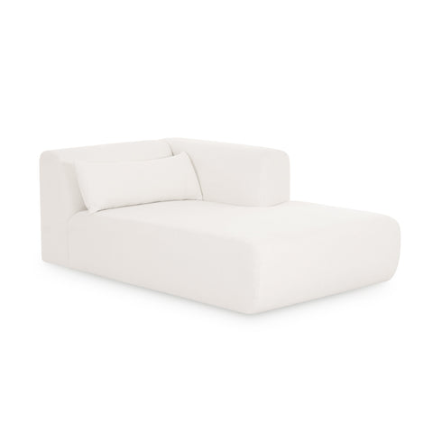 Juliette Valois Cream Performance Chenille Modular Chaise - image 1
