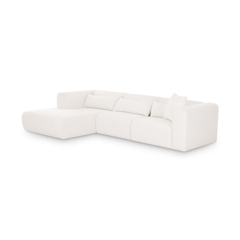Juliette Valois 3-Piece Cream Performance Chenille Modular Sectional - image 3