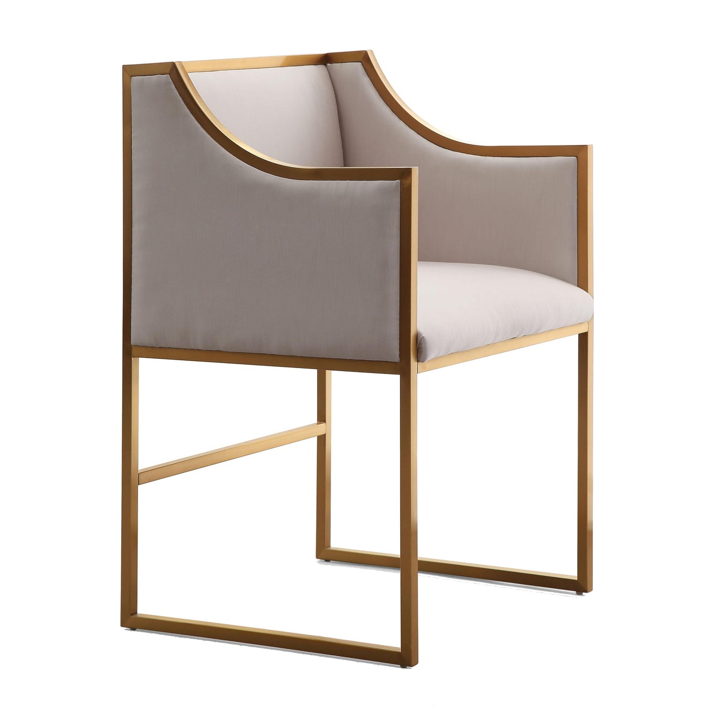 ferrara cream velvet gold chair