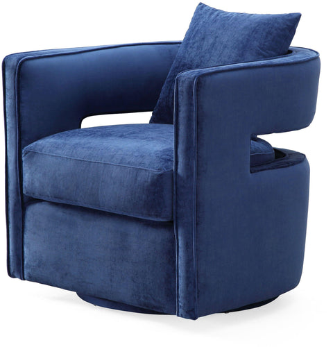 Ayla Navy Swivel Chair