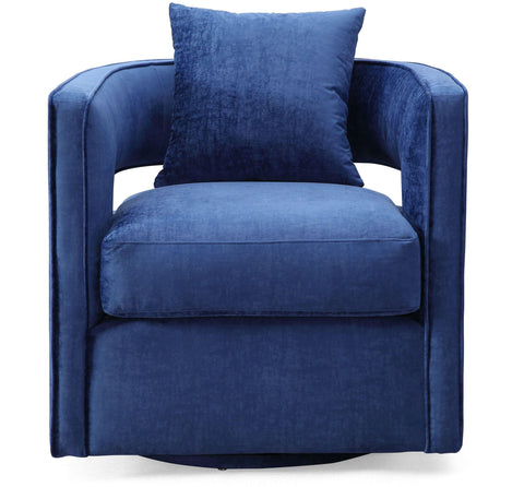 Ayla Navy Swivel Chair