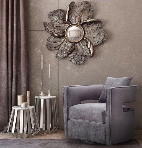 Ayla Grey Swivel Chair