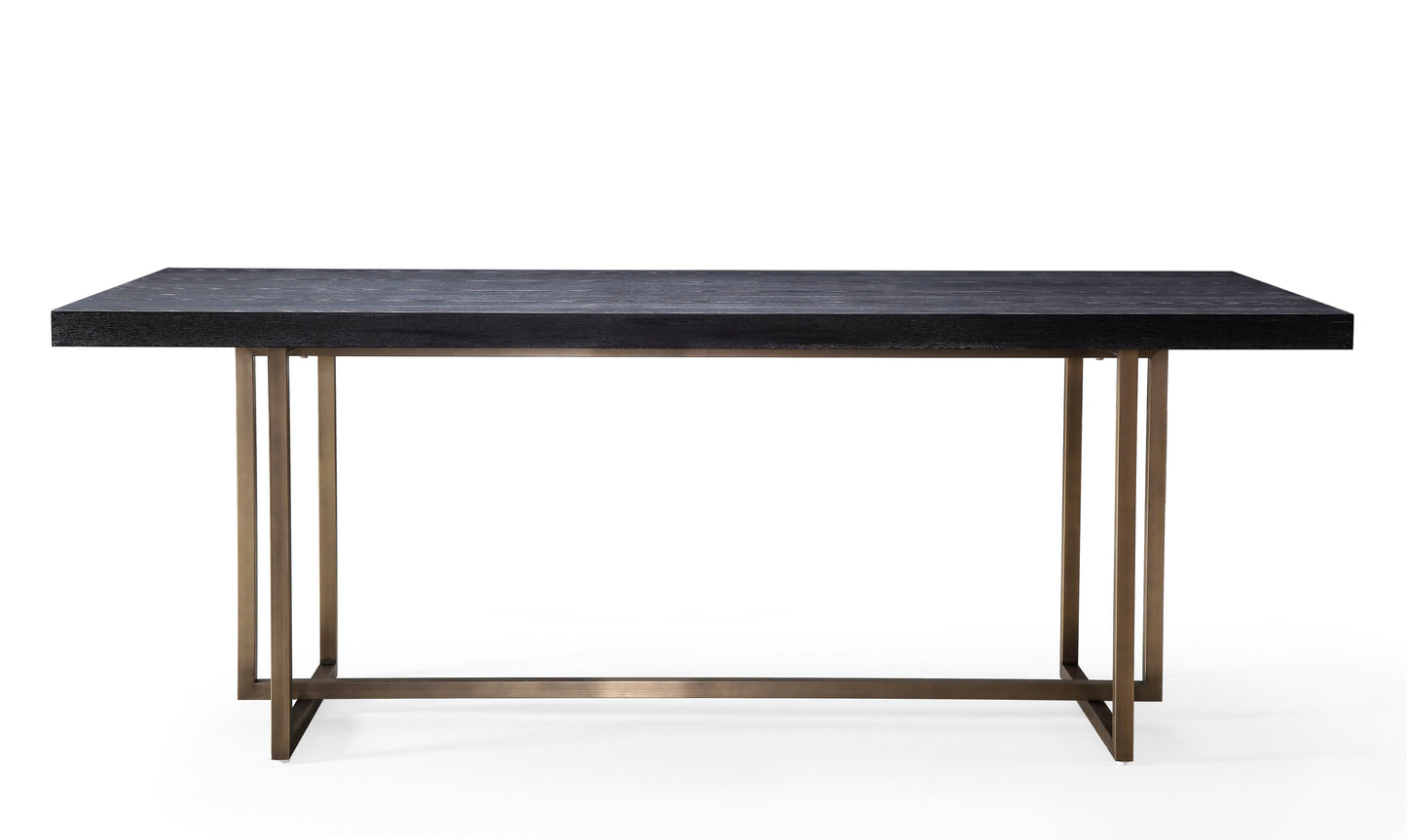 channeled black 79 inch dining table