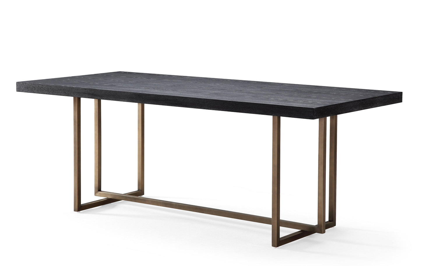 channeled black 79 inch dining table