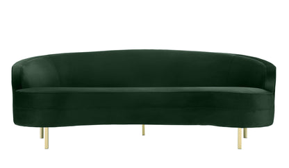 Sagura Forest Green Velvet Sofa