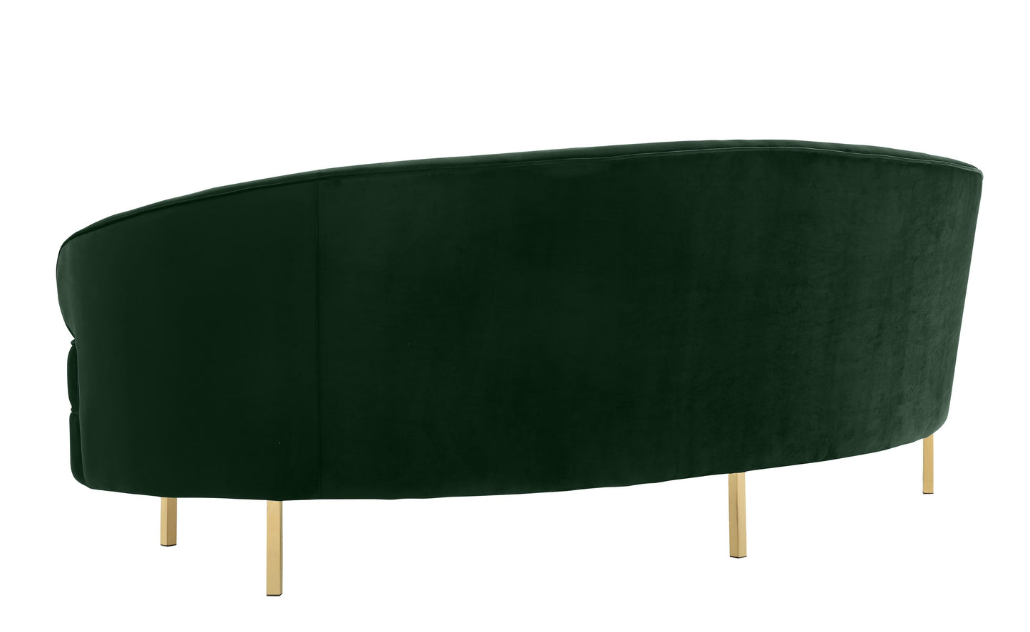 sagura forest green velvet sofa