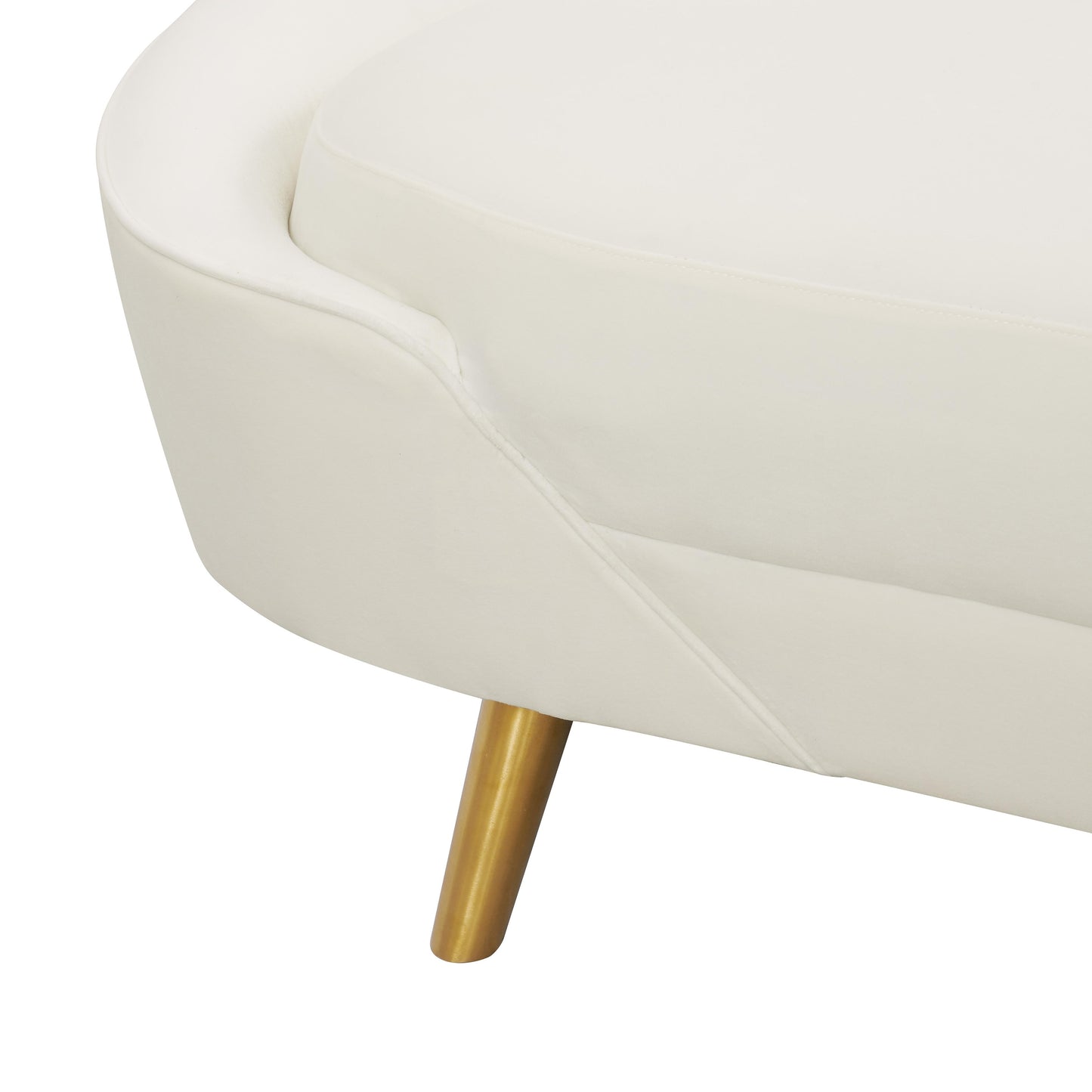 pippa cream velvet sofa