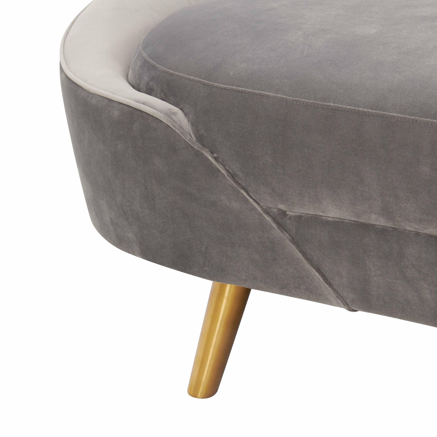 pippa grey velvet sofa