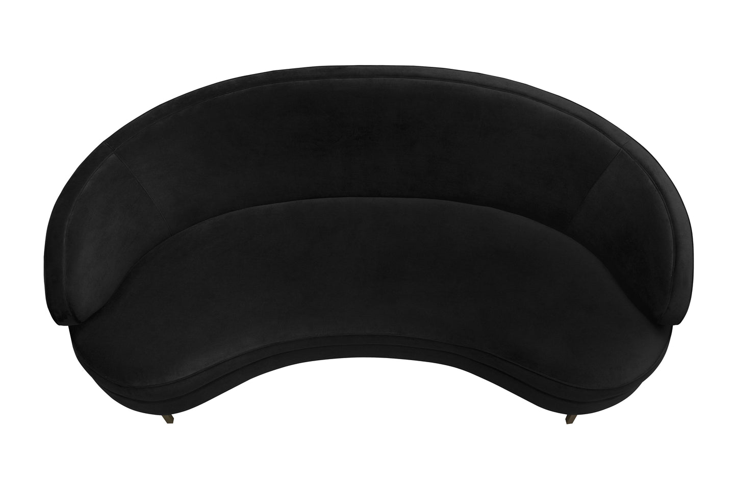 sagura black velvet sofa