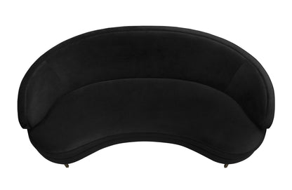 Sagura Black Velvet Sofa