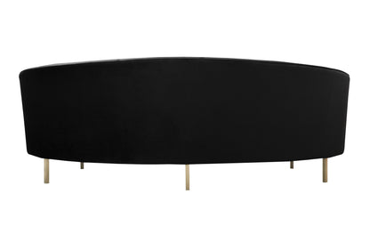 Sagura Black Velvet Sofa