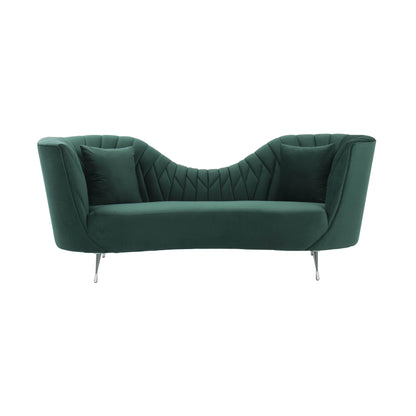 Mixie Forest Green Velvet Sofa