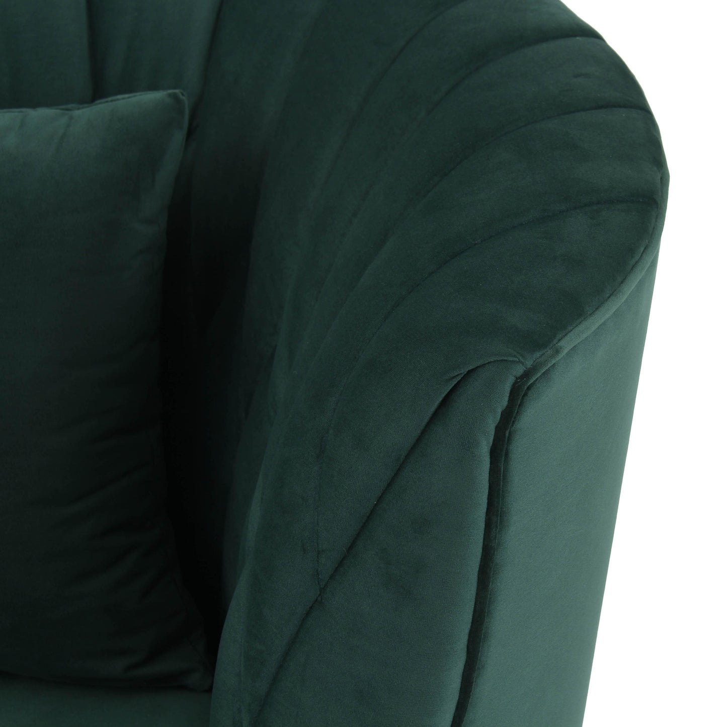 mixie forest green velvet sofa