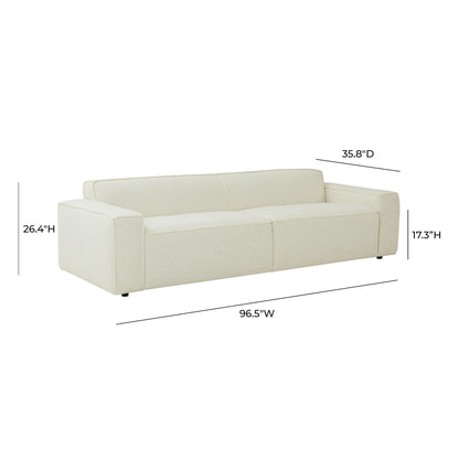 Zoe Cream Linen Sofa