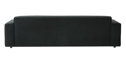 Zoe Black Velvet Sofa