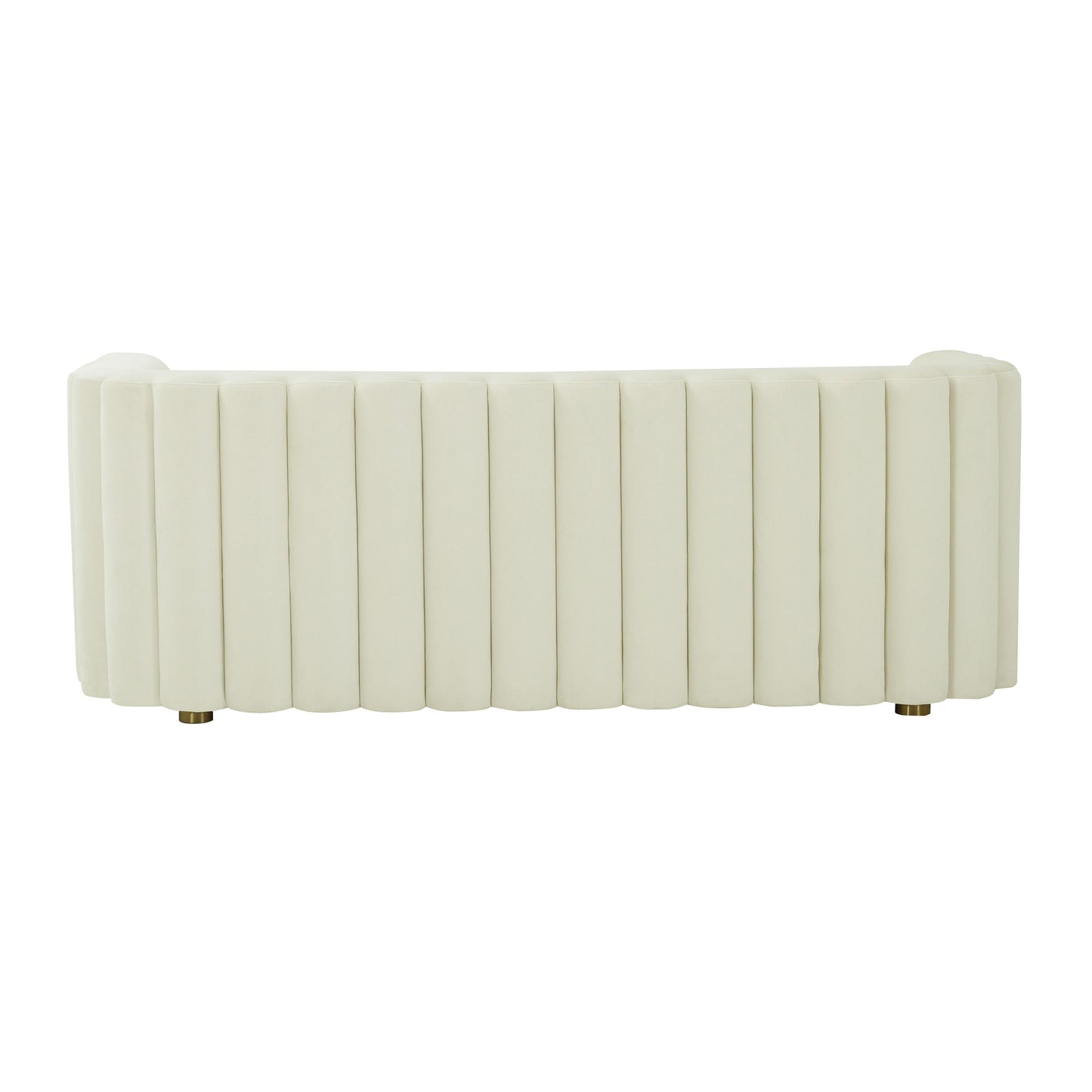 moonrise cream velvet sofa